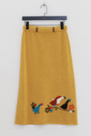 YANYAN KNITS Fall/Winter 2025 Collection: Goose Print T-shirt/Skirt Set (YYK-YYW25-1401-HUANG, Skirt)